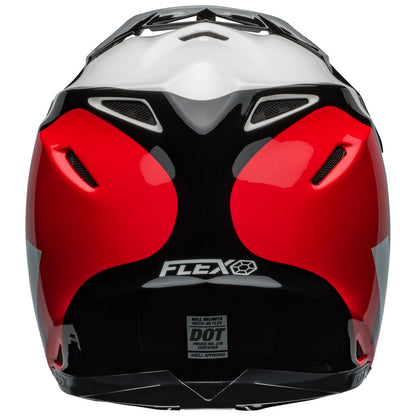 Bell MX 2024 Moto-9S Flex Adult Helmet (Hello Cousteau Stripes White/Red)