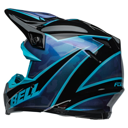 Bell MX 2024 Moto-9S Flex Adult Helmet (Sprite Black/Blue)