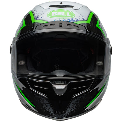 Bell Street 2024 Race Star Flex DLX Adult Helmet (Xenon Black/Kryptonite)