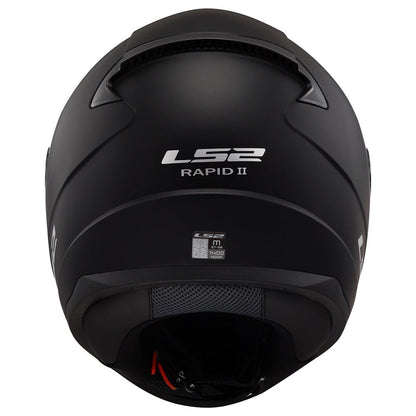 LS2 FF353 RAPID-II FULL FACE HELMET, GLOSS BLACK