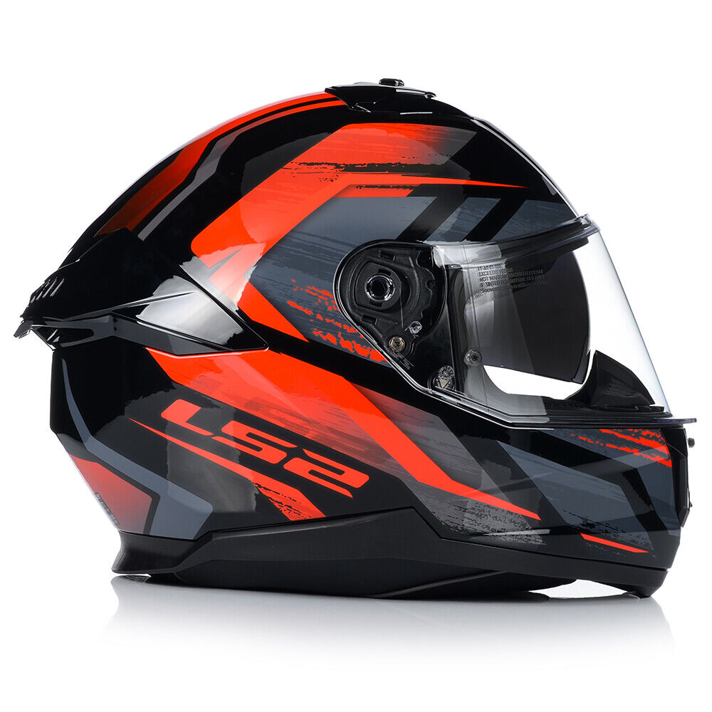 Riderwear | LS2 FF808 STREAM-II Full Face Helmet, Fury Black Red