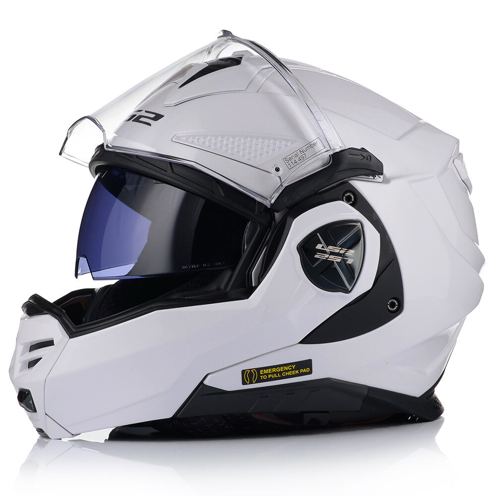 Riderwear| LS2 FF901 ADVANT X Flip Up Helmet - White