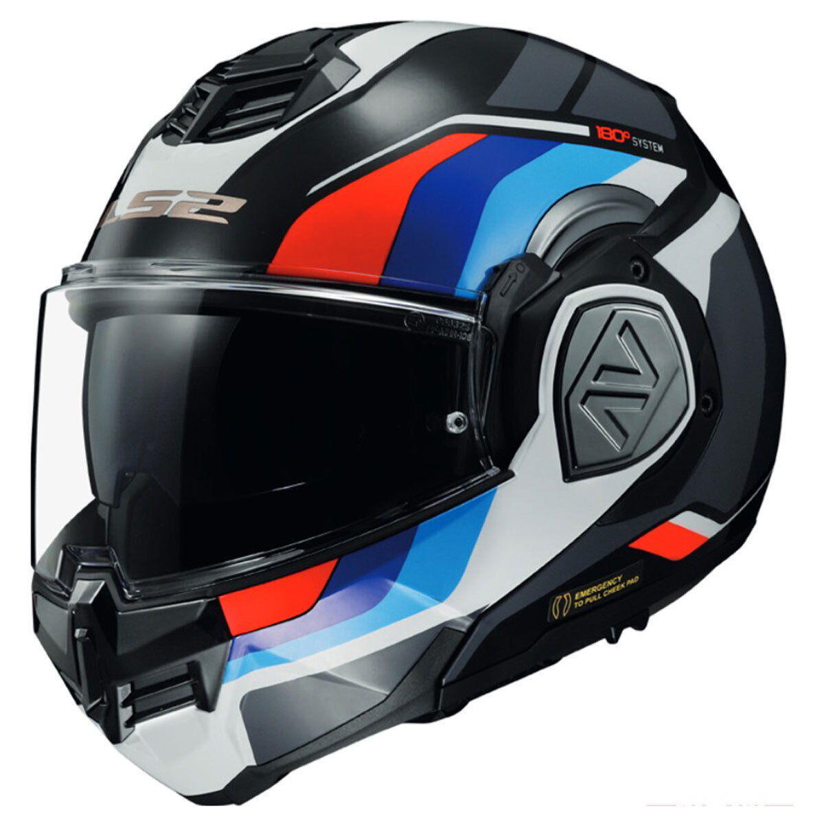 LS2 FF906 ADVANT SPORT Flip-up Helmet - Black Blue Red