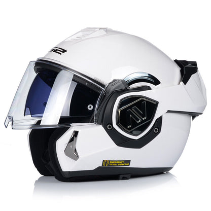 LS2 FF906 ADVANT Flip-up Modular Helmet- White