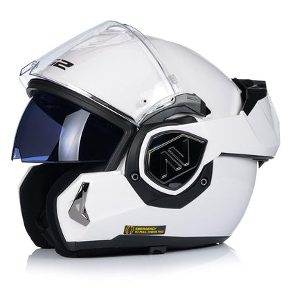 LS2 FF906 ADVANT Convertible Helmet- White