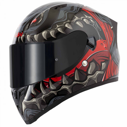 Riderwear | VCAN H128 Ful Face Helmet - Titan Grey