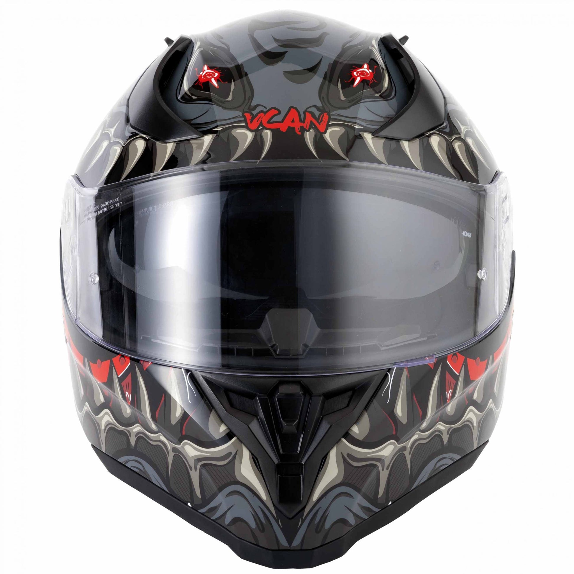 Riderwear | VCAN H128 Ful Face Helmet - Titan Grey