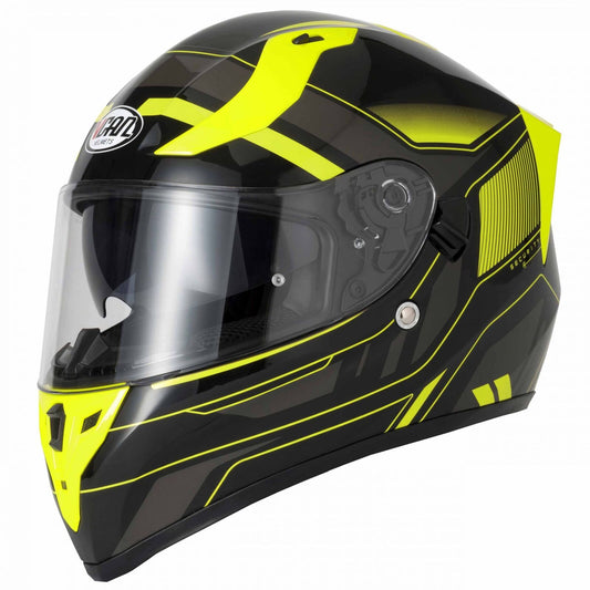 VCAN H128 Helvet Yellow Full Face Helmet