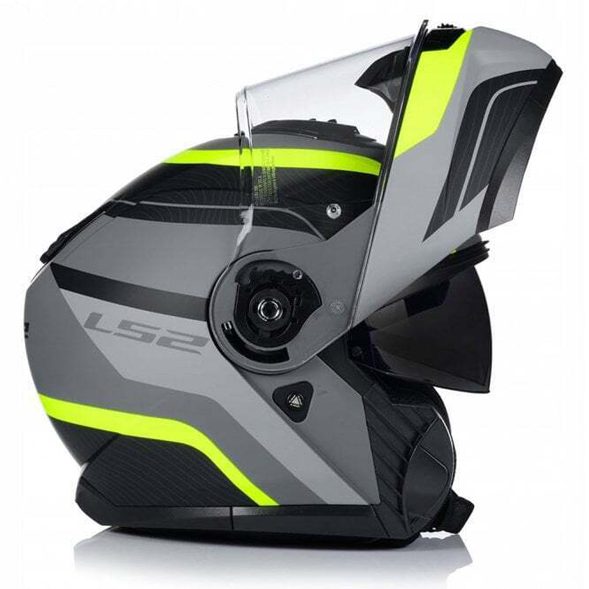 Riderwear | LS2 FF908 STROBE-II MONZA Flip-Up Helmet - Matt Black Yellow