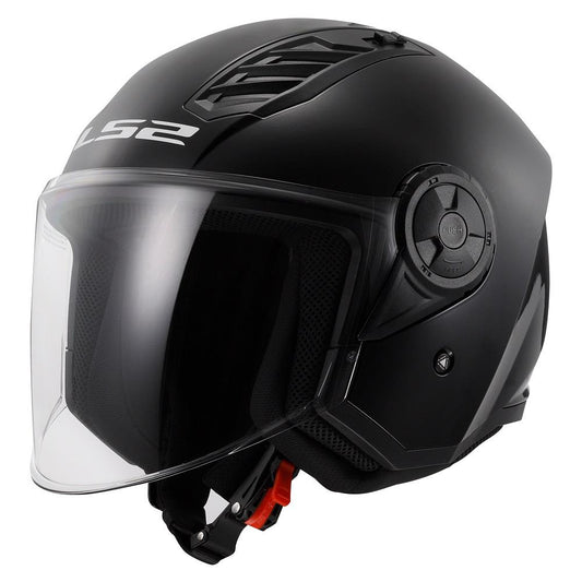 Riderwear | LS2 OF616 Airflow-II Open Face Helmet - Matt Black