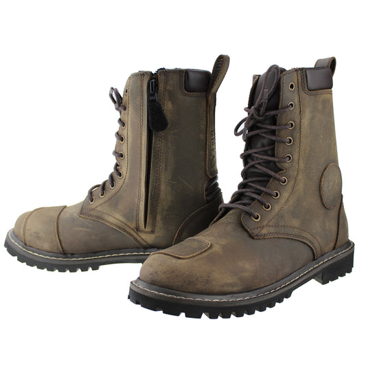 VPR R30 MOTORBIKE RUGGED BOOTS - BROWN
