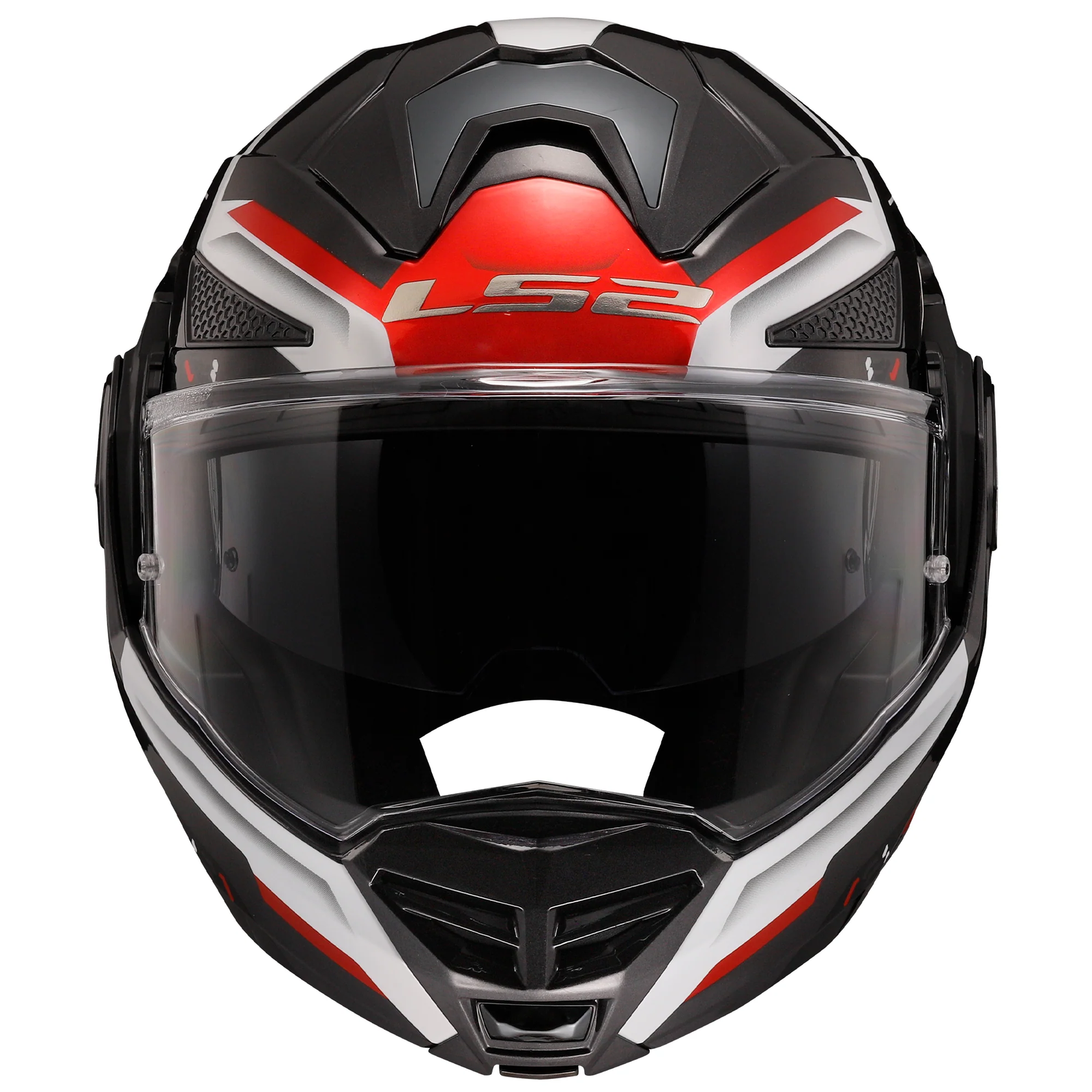 Riderwear | LS2 FF901 ADVANT X SPECTRUM Modular Helmet - Black White Red