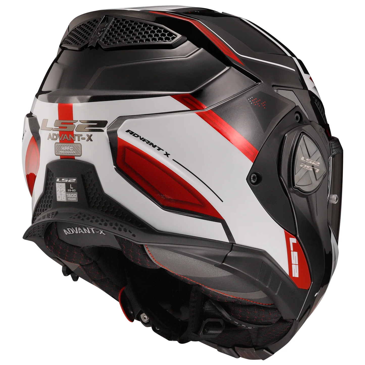 Riderwear | LS2 FF901 ADVANT X SPECTRUM Modular Helmet - Black White Red