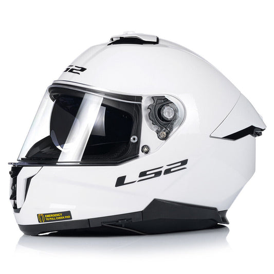 Riderwear | LS2 FF808 STREAM-II Full Face Helmet, White