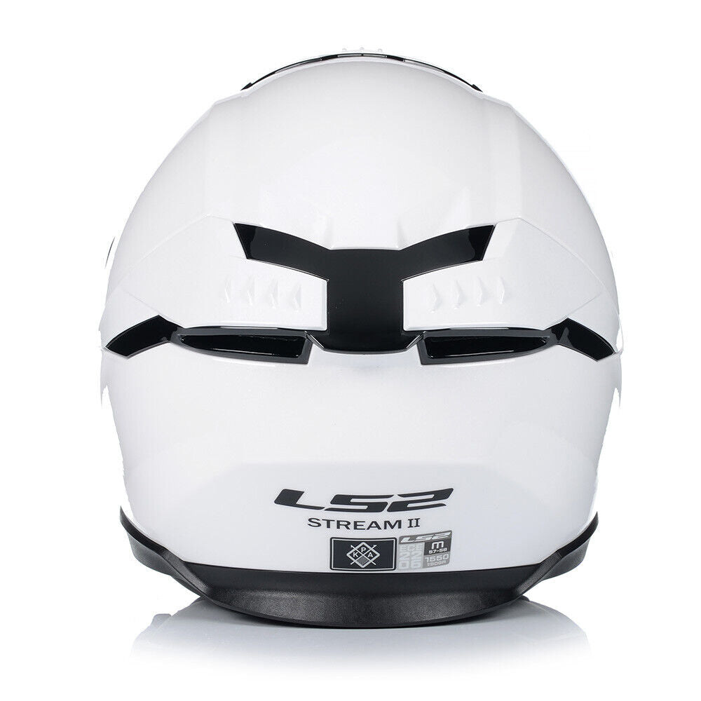 Riderwear | LS2 FF808 STREAM-II Full Face Helmet, White