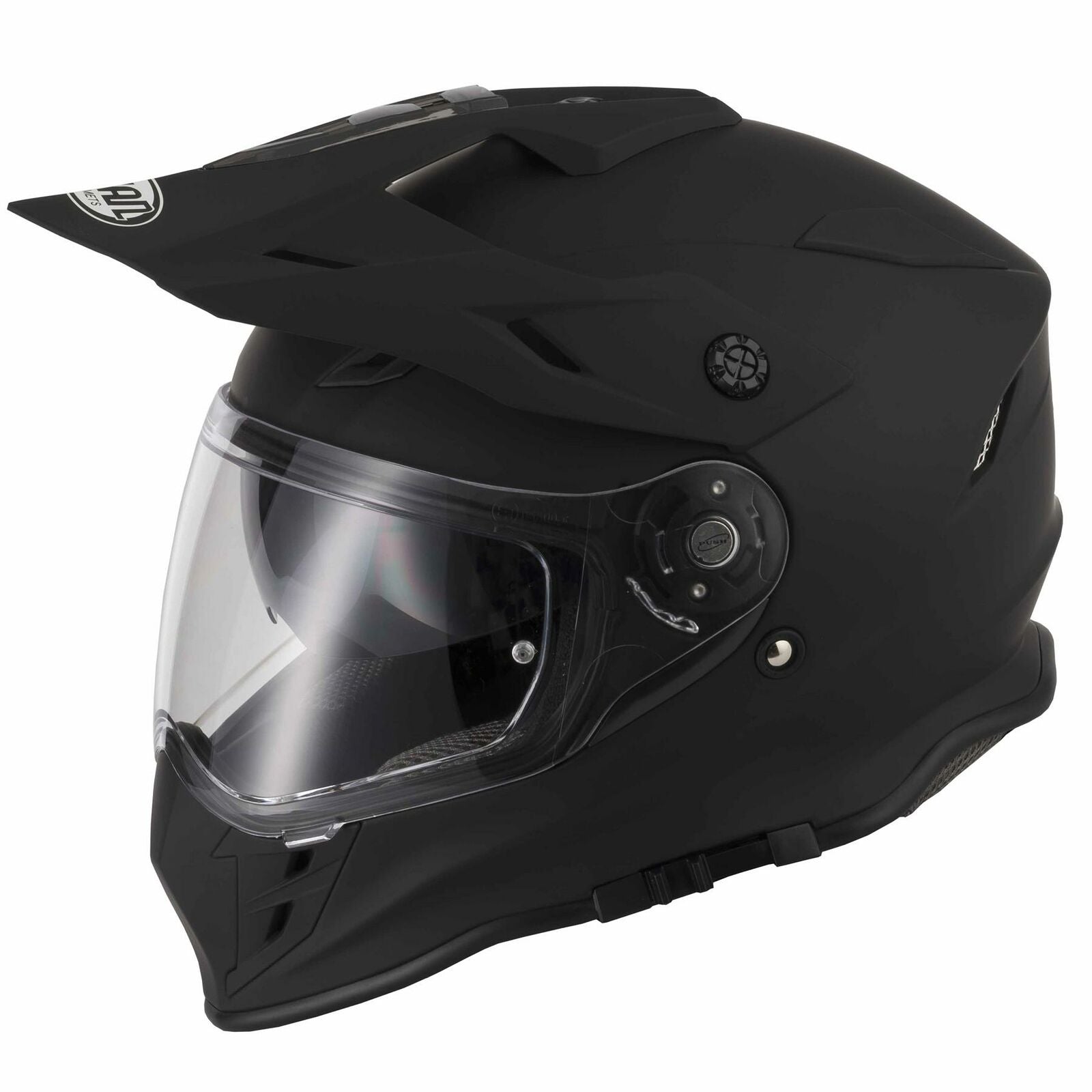 Riderwear | VCAN H331 Motocross Dual Sport Helmet - Matt Black