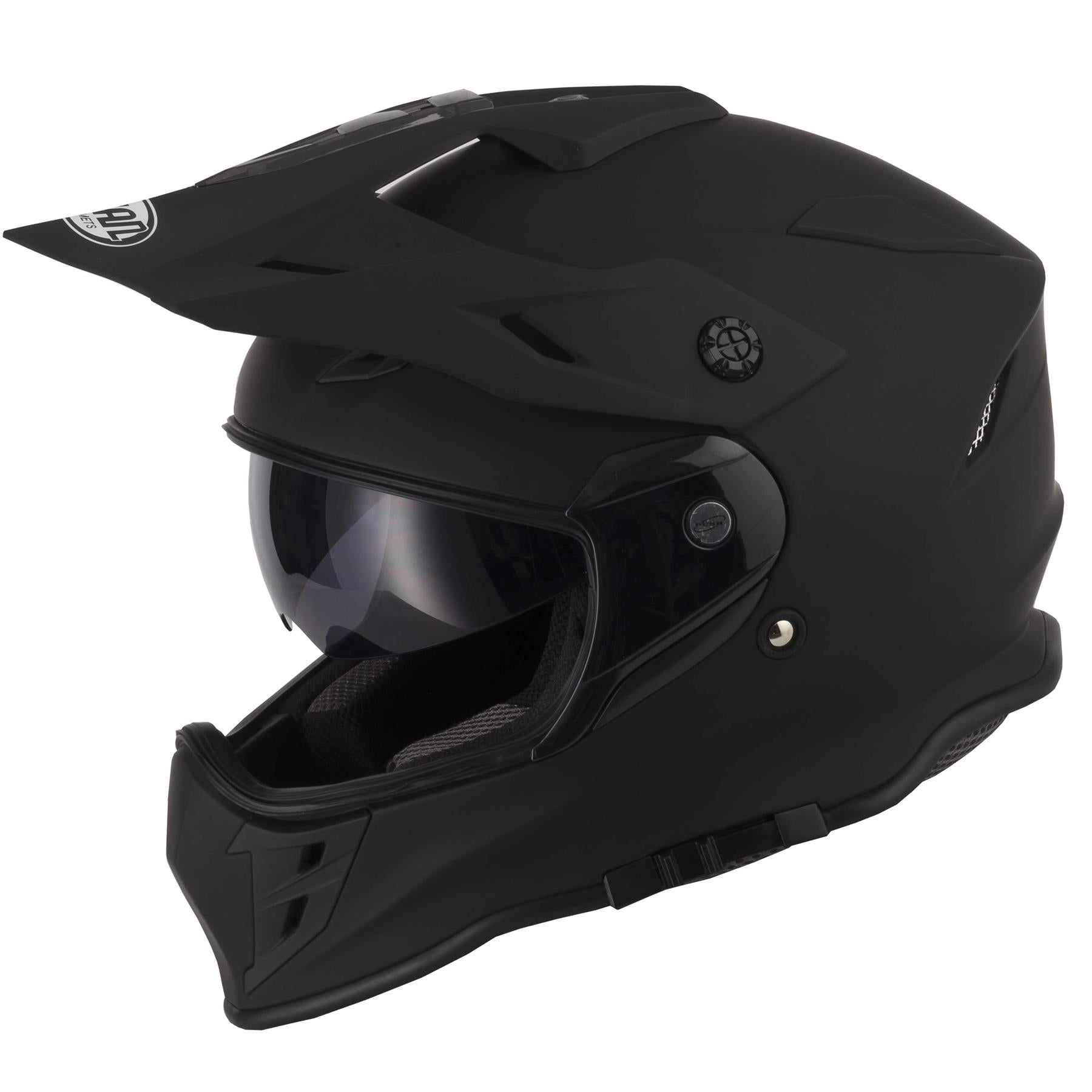 Riderwear | VCAN H331 Motocross Dual Sport Helmet - Matt Black