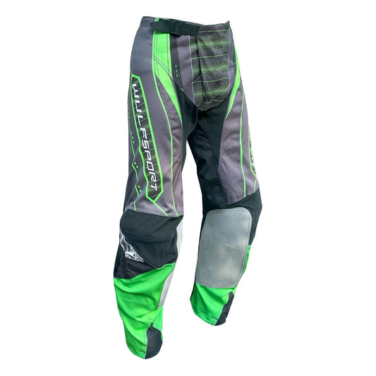 Wulfsport Corsair Adult Motocross Pant - Black/Green
