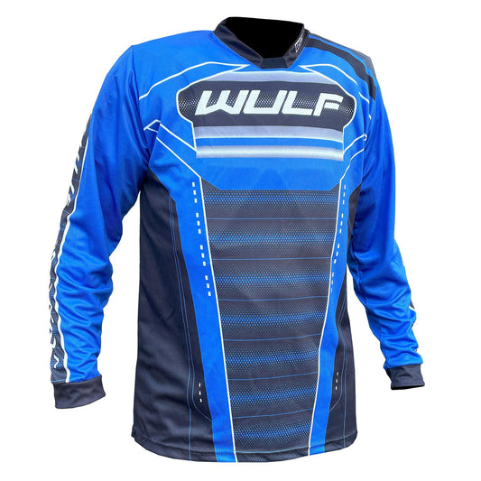 Wulfsport Corsair Adult Motocross Top - Black/Blue