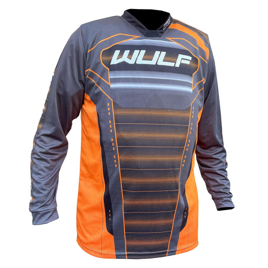 Wulfsport Corsair Adult Motocross Top - Black/Orange