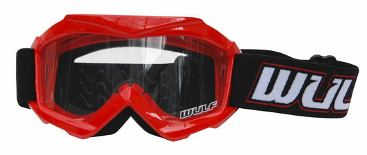 Wulfsport Kids Motocross Goggles - Red