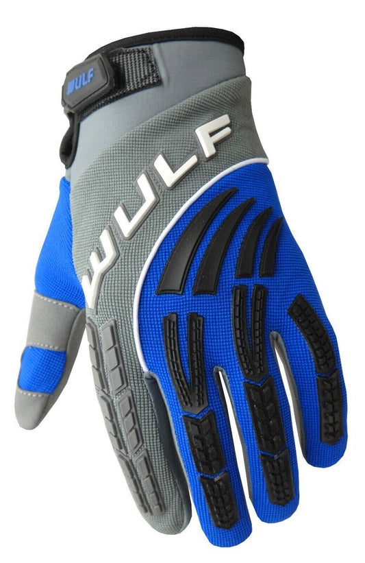 Wulfsport Shadow Adult Motocross Gloves - Blue