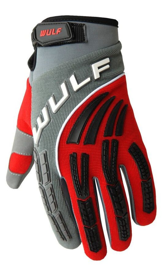 Wulfsport Shadow Adult Motocross Gloves - Red
