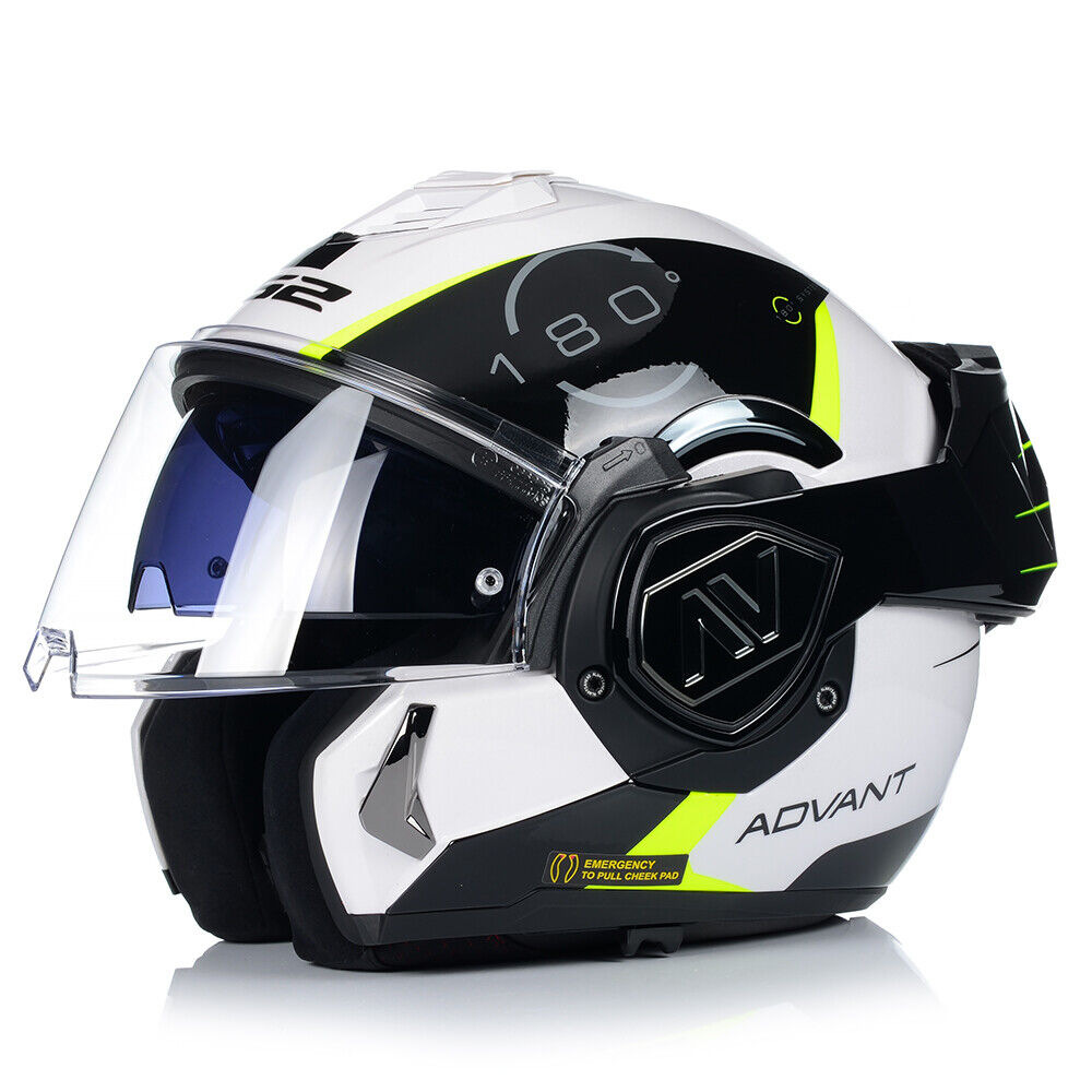 Riderwear | LS2 FF906 ADVANT Modular Helmet - CODEX White Black