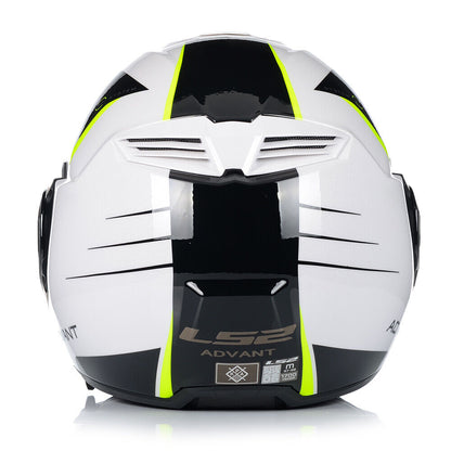 LS2 FF906 ADVANT CODEX FLIP-UP HELMET- WHITE BLACK