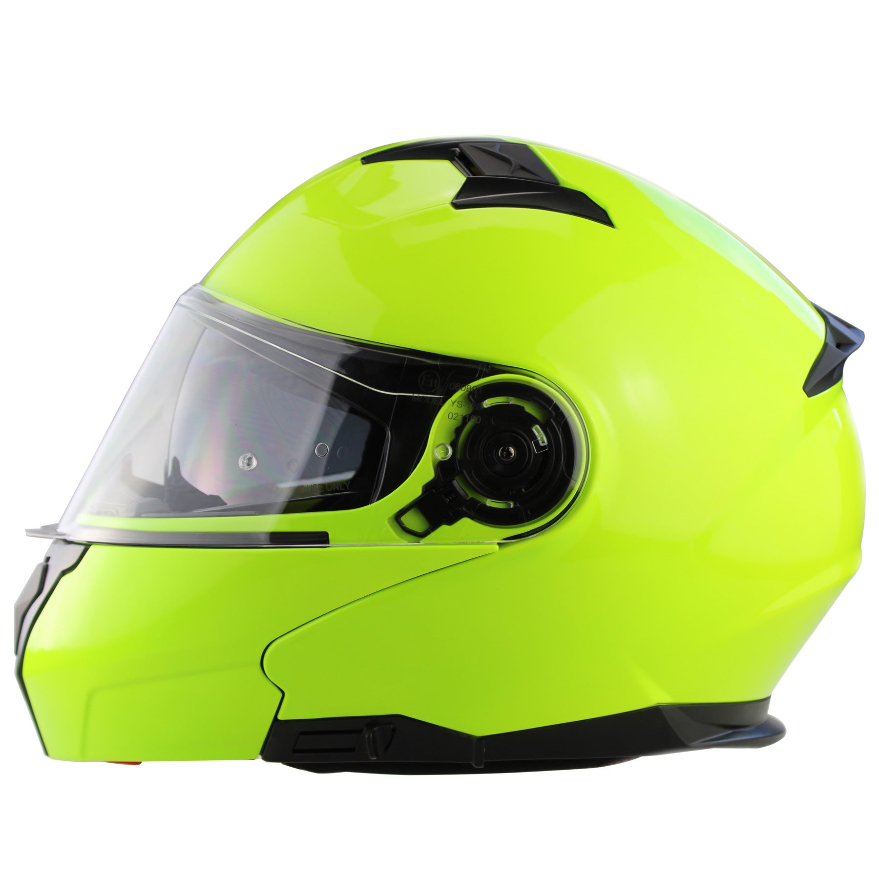 Riderwear | 3GO E335 Flip-Up Helmet - Fluo Yellow