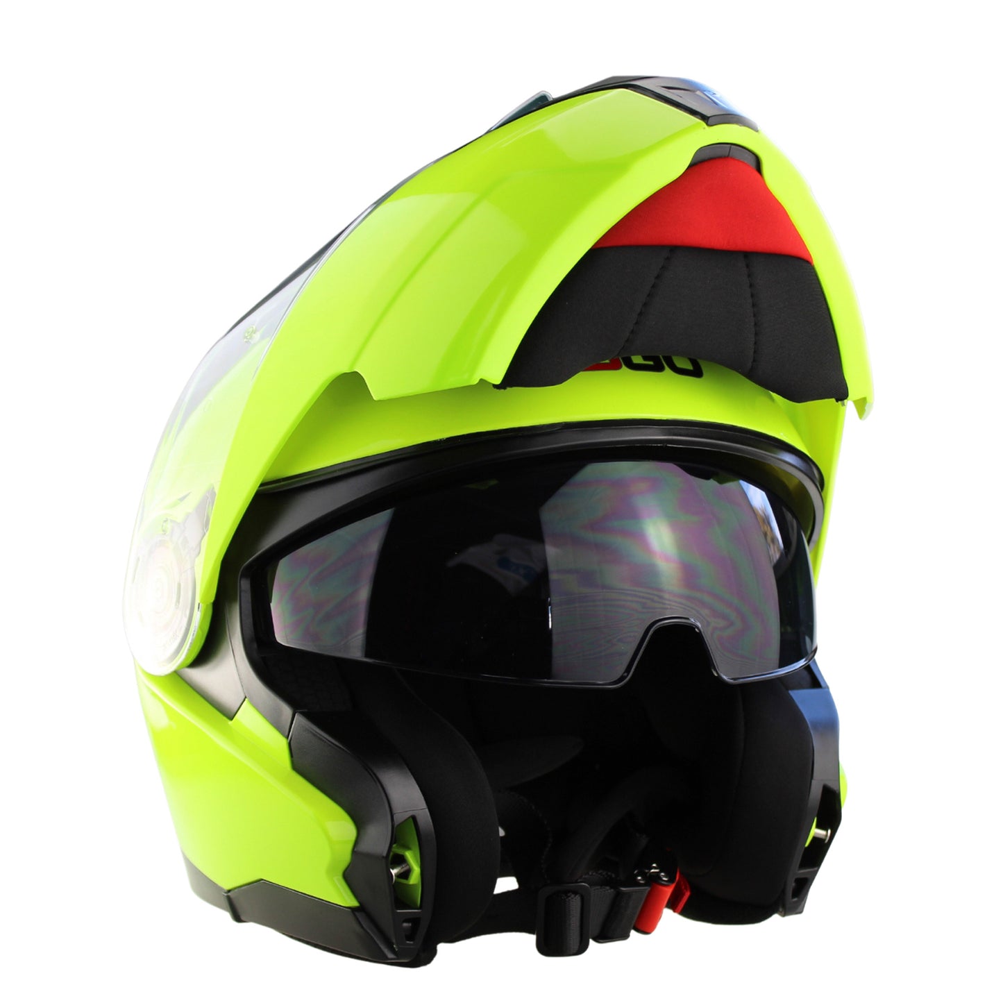 Riderwear | 3GO E335 Flip-Up Helmet - Fluo Yellow