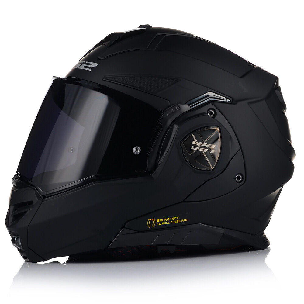 Riderwear | LS2 FF901 ADVANT X Flip-Front Helmet - Matt Black