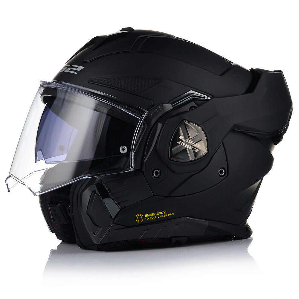 Riderwear | LS2 FF901 ADVANT X Flip-Front Helmet - Matt Black