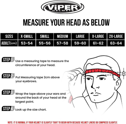 Viper Rsc22 Open Face Jet Helmet Matt Black