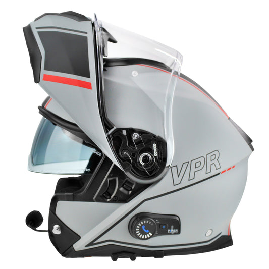 Viper Rsv191 Blinc 3.0 Flip Up Helmet Vision Meteor Grey With Free Pinlock Lens Included
