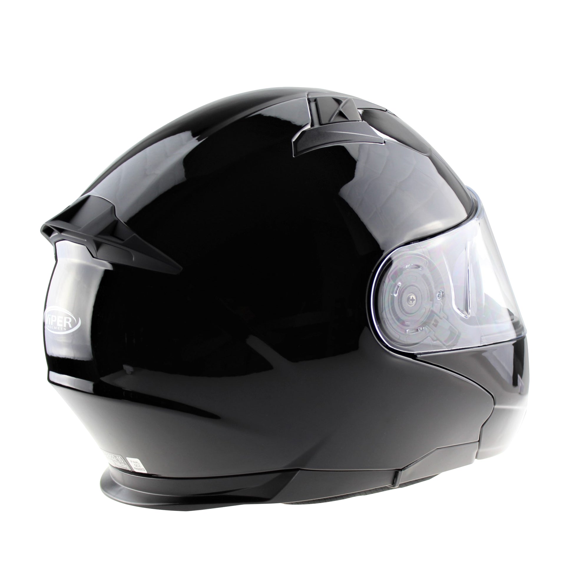 VIPER RSV345 FLIP UP MOTORBIKE HELMET - BLACK