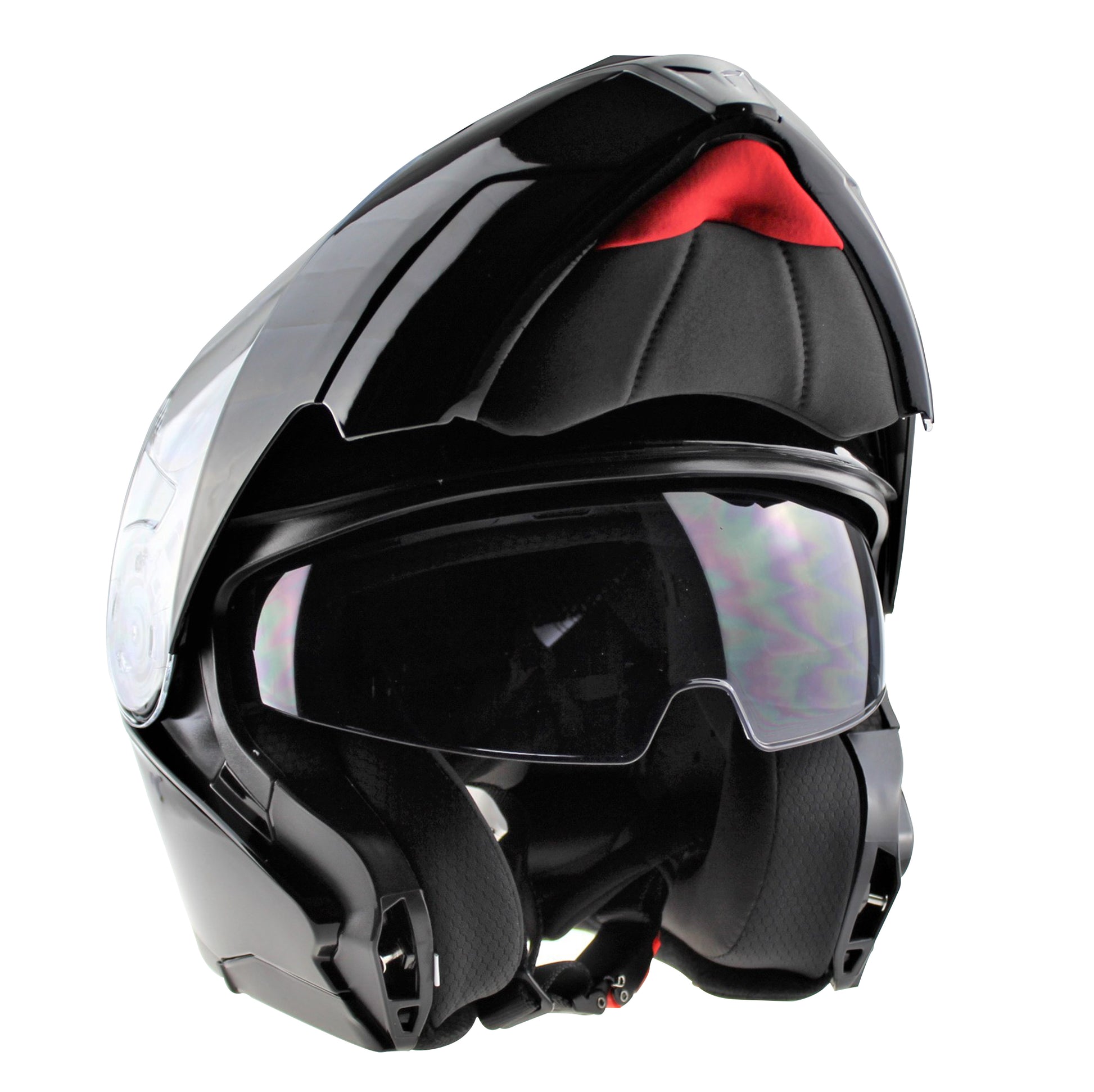 VIPER RSV345 FLIP UP MOTORBIKE HELMET - BLACK