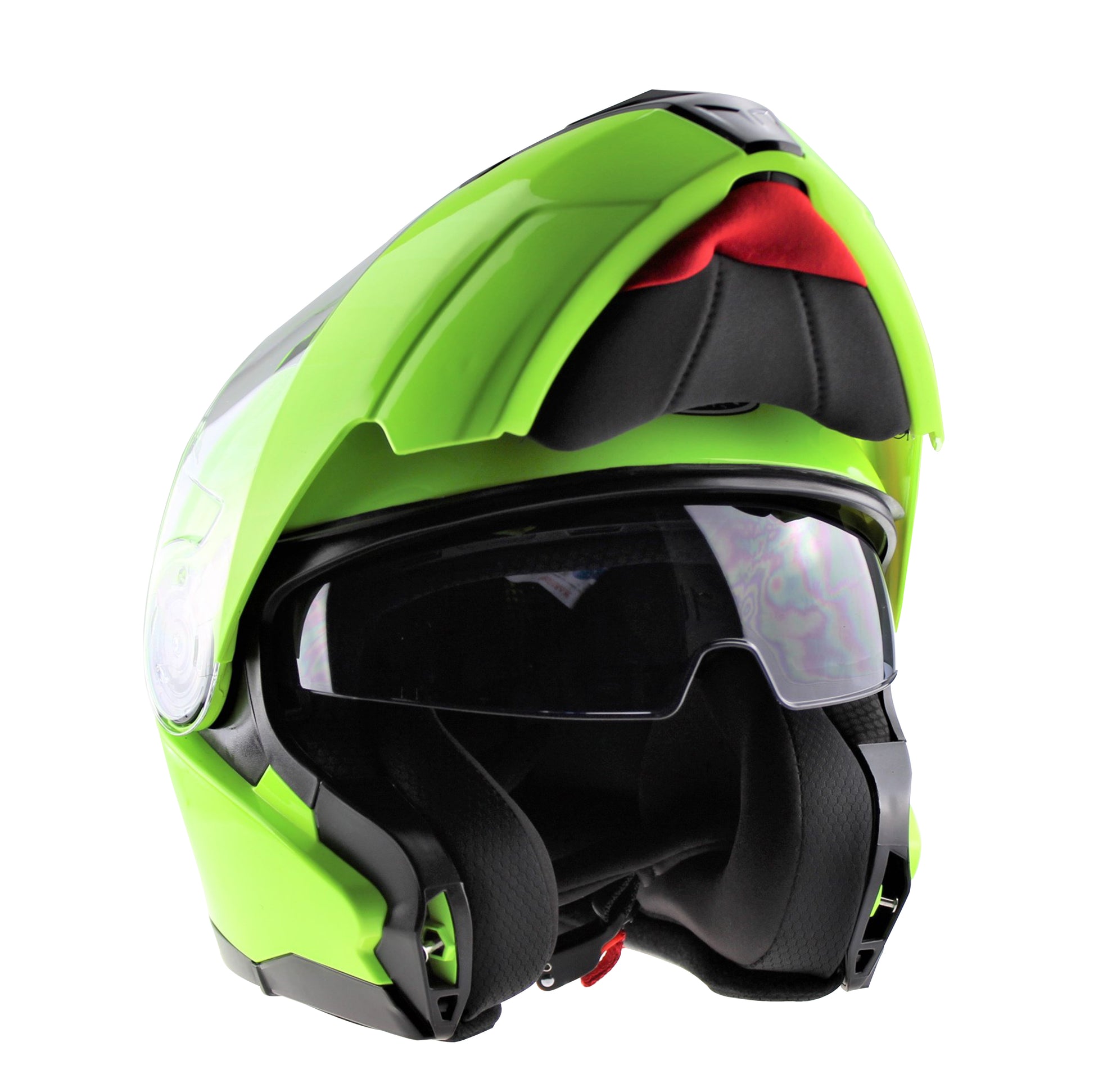 VIPER RSV345 FLIP UP MOTORBIKE HELMET - FLUO YELLOW