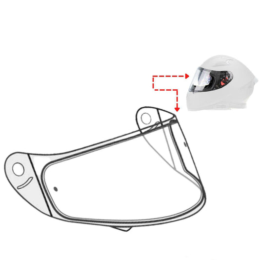 Replacement visor for RSV95 - Dark Smoke