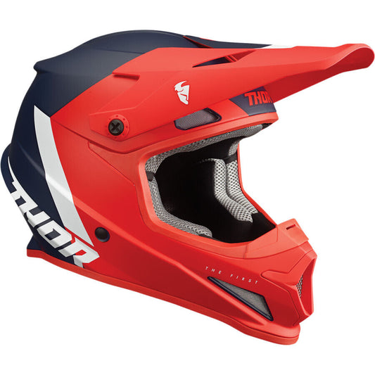 THOR SECTOR ADULT MOTOCROSS HELMET - RED/NAVY