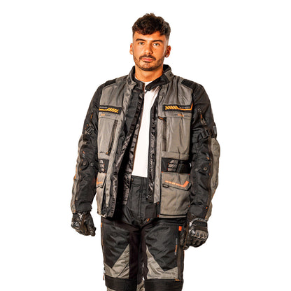 Viper Guard CE Textile Adventure Jacket Grey Black