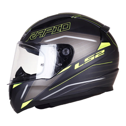 Riderwear | LS2 FF353 RAPID-II ROKKU Full Face Helmet - Matt Black Yellow