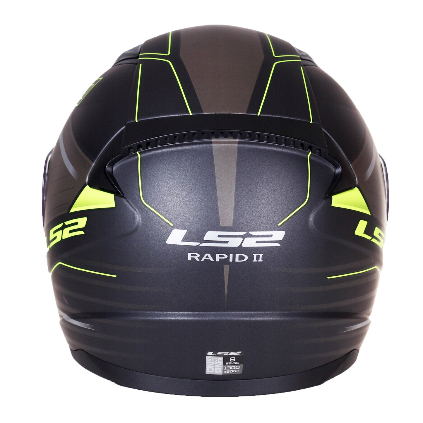 Riderwear | LS2 FF353 RAPID-II ROKKU Full Face Helmet - Matt Black Yellow
