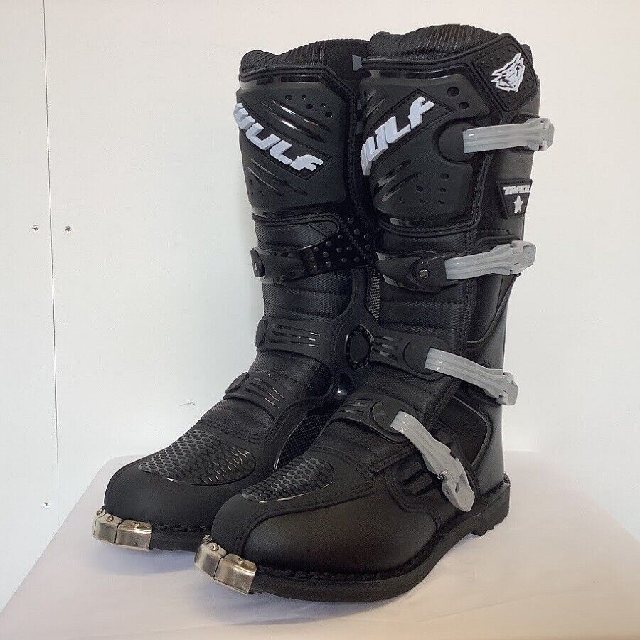 Wulsport Trackstar Adult Motocross Boots - Black