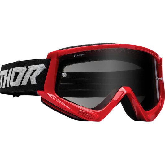 Thor Combat Racer Sand Adult Motocross Goggles - Red/Grey