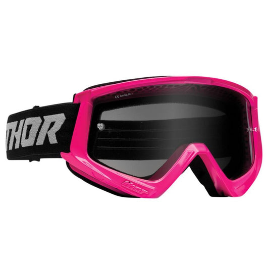 Thor Combat Racer Sand Adult Motocross Goggles - Pink/Grey