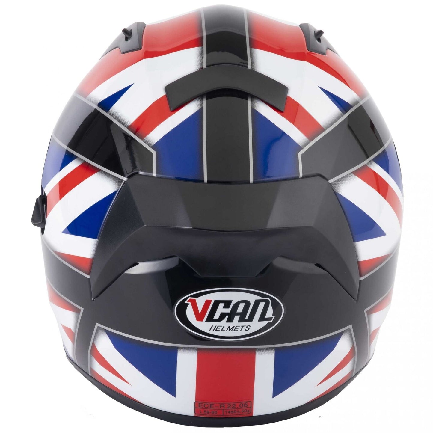 Riderwear | VCAN H128 Union Jack Full Face Helmet