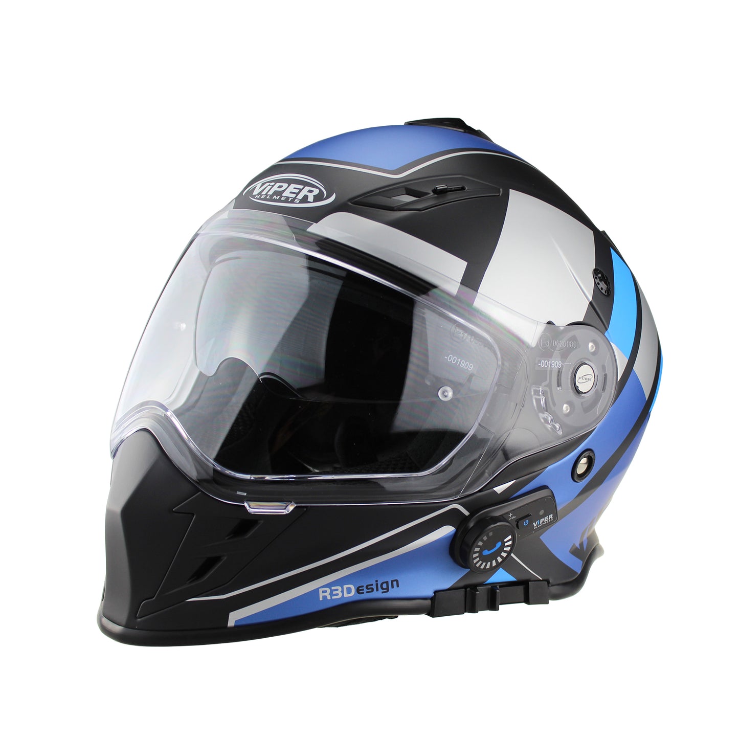 Viper Rsv141 Blinc Bluetooth Helmet Matt Black Blue