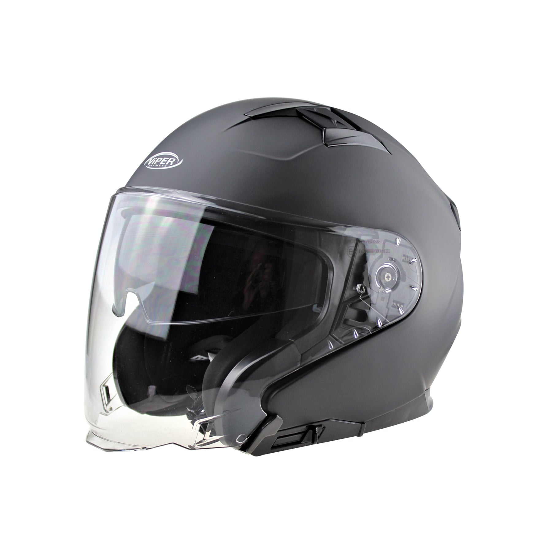 Viper RSV22 Jet Helmet - Matt Black