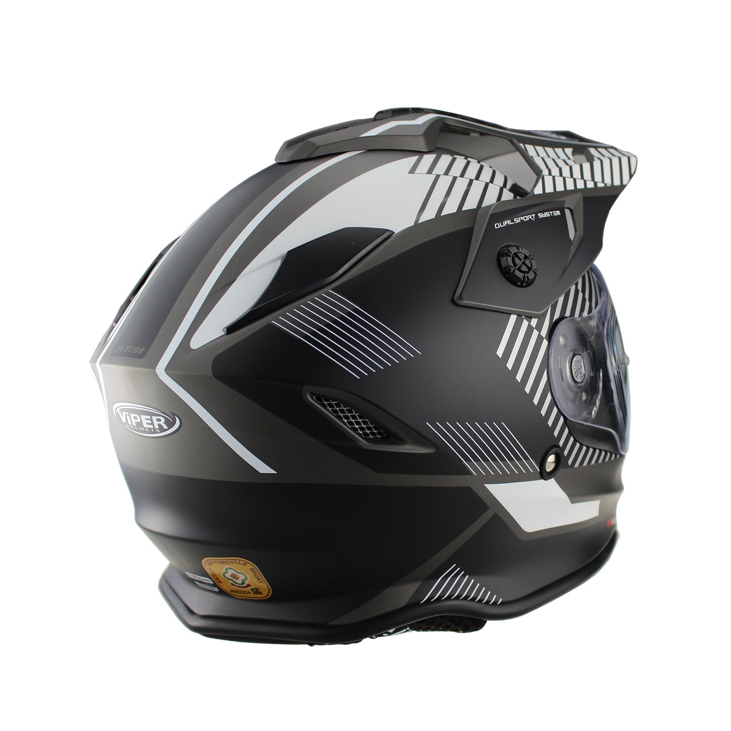 Viper Rxv288 Dual Sport Motorbike Helmet Force Black